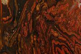 Polished Tiger Iron Stromatolite Slab - Billion Years #161891-1
